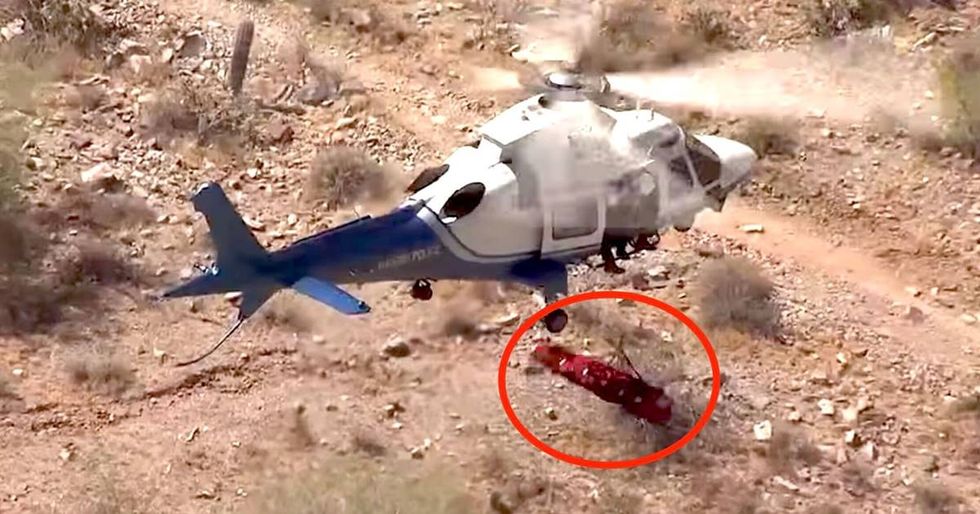 This terrifying air rescue will make you never want to go hiking again.