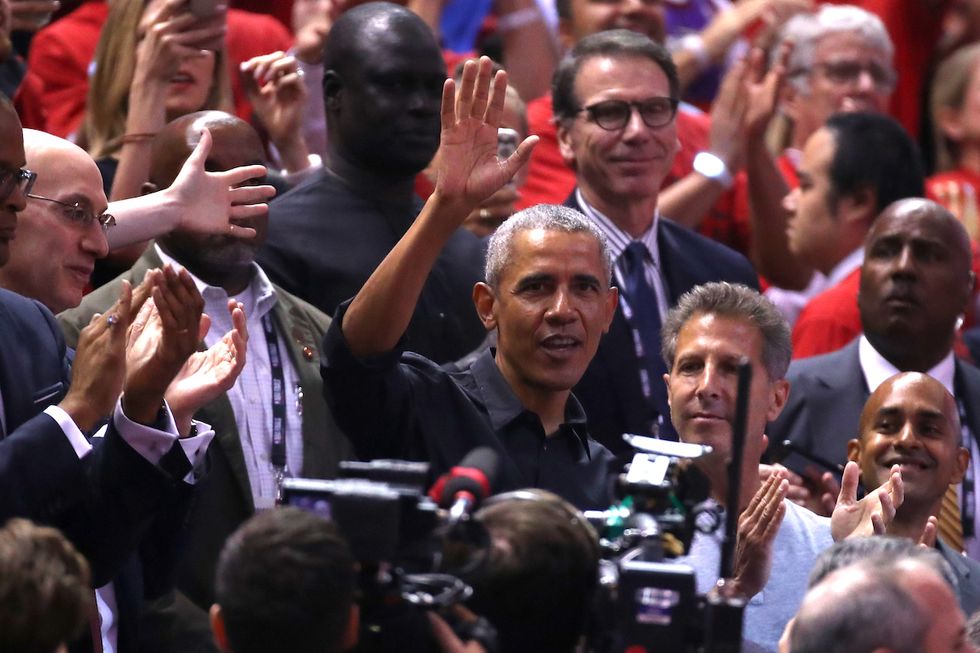 Obama and Trump both traveled abroad today. Their receptions couldn’t have been more different.