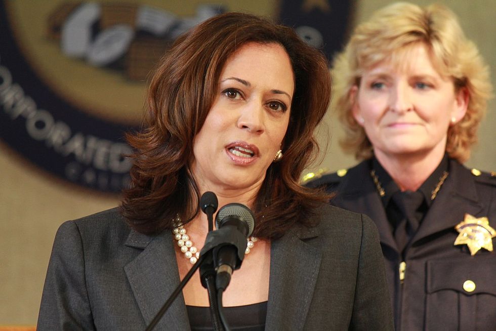 Kamala Harris says her Department of Justice would have ‘no choice’ but to prosecute Trump.