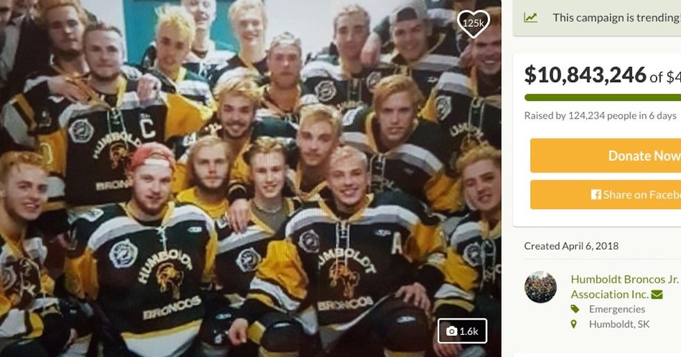 Wildly Successful GoFundMe Raises Over $10 Million For Victims Of Deadly Hockey Bus Crash