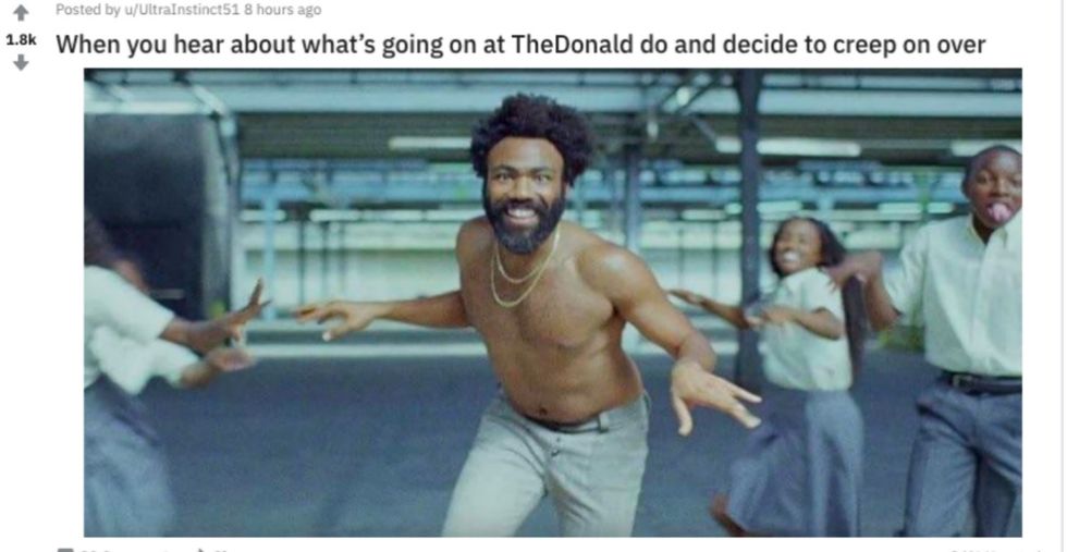 Donald Glover Fans Took Over A Pro-Trump Reddit Page, And It Was Beautiful