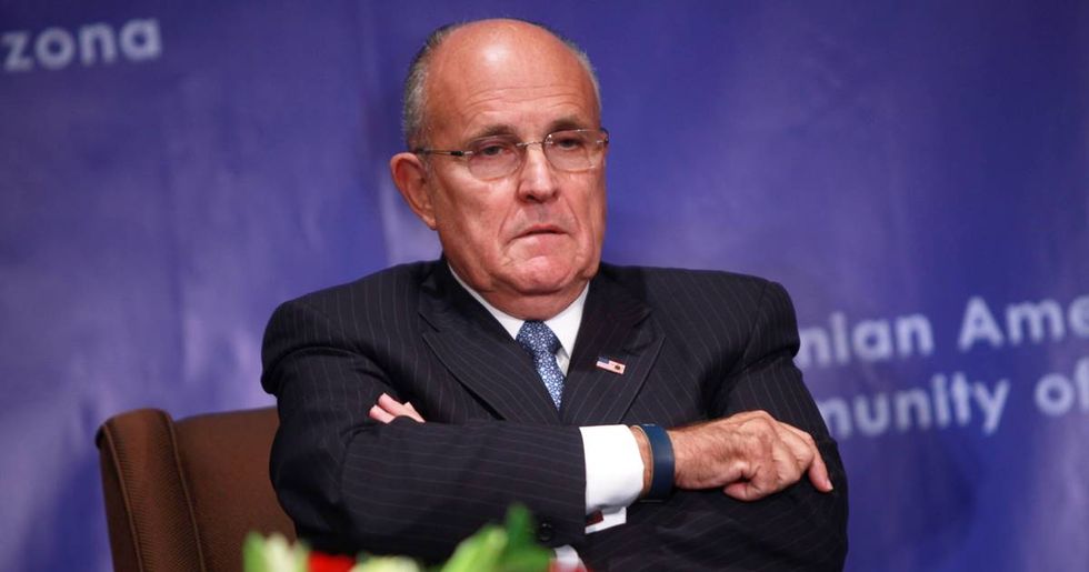 Rudy Giuliani Celebrated His Birthday At Yankee Stadium And Was Raucously Booed