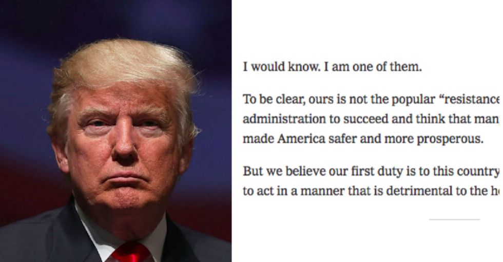 This anonymous ‘resistance’ letter from a senior Trump official is a must read.