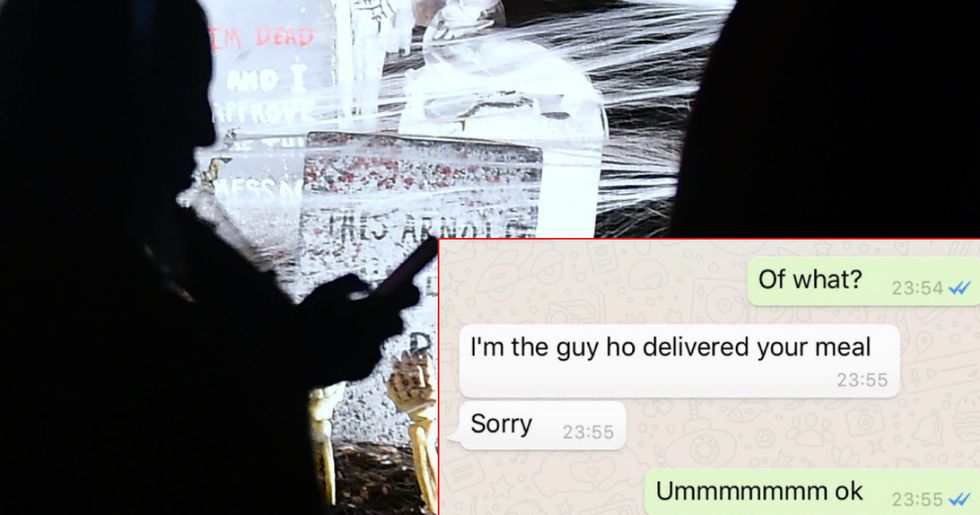Woman goes viral after sharing delivery guy's insanely creepy texts and company's terrible response.