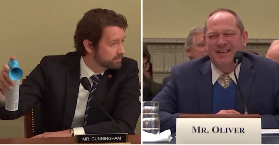 Trump official says seismic gun tests don’t hurt animals. Then a congressman blew an air horn in his face.