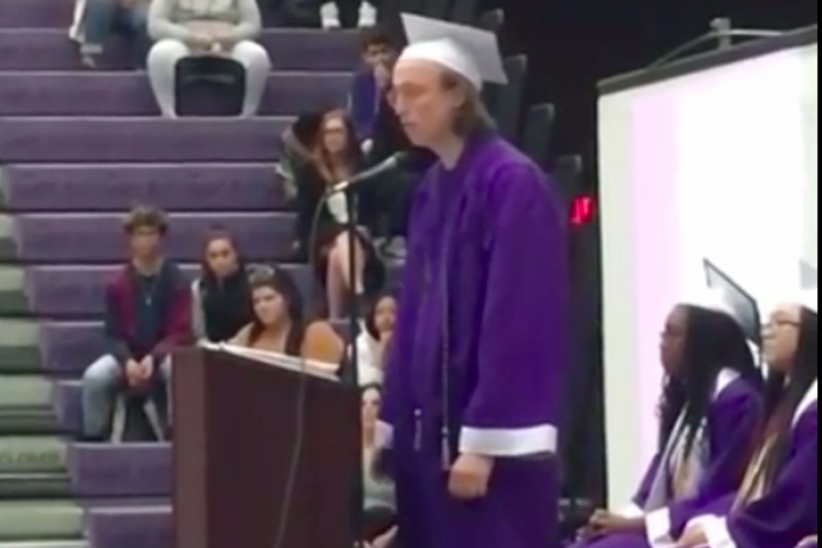 commencement speech, viral videos, bullying, high school, Charles Chandler