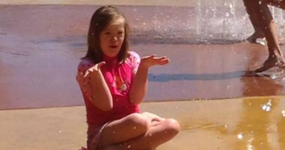 To the red-haired girl at the splash pad who asked about my daughter with down syndrome.
