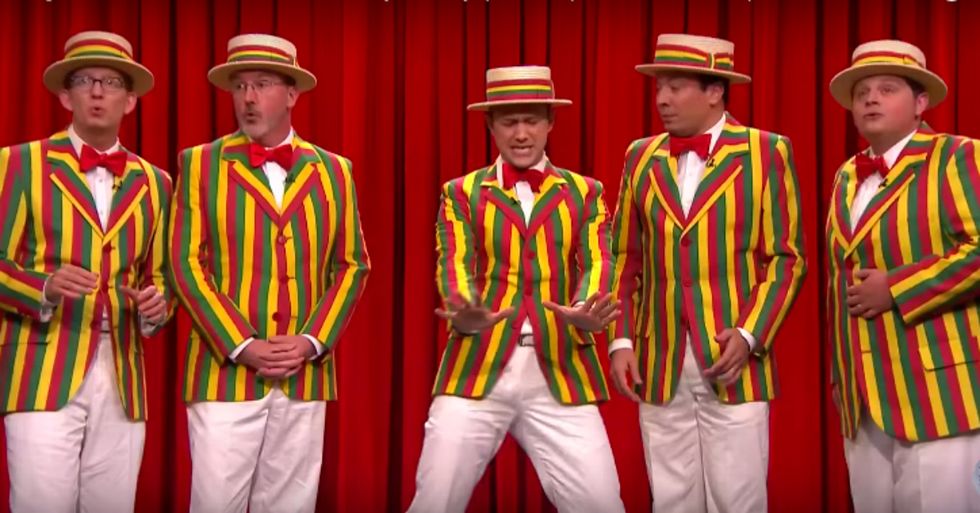 Jimmy Fallon and Joseph Gordon-Levitt Just Sang Hilarious Ragtime Cover of One of Rihanna’s Biggest Hits