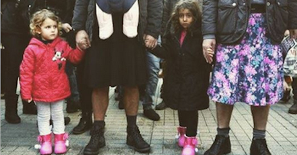 Turkish Men Marched Against Sexual Violence in Skirts
