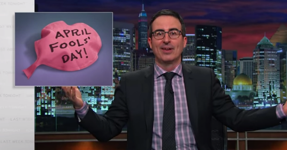 John Oliver Puts a Brilliant End to April Fools’ Day