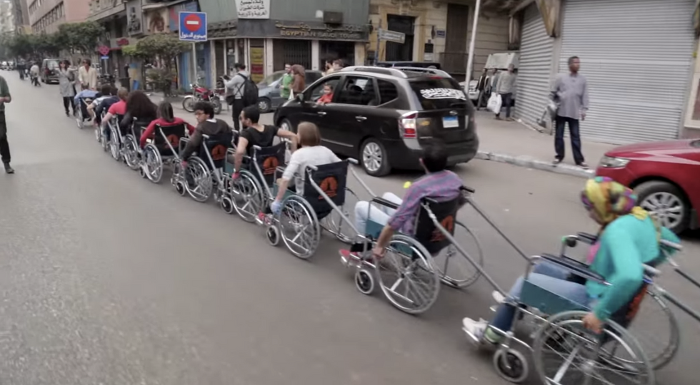 These Artists Staged a “Wheelchair Invasion” of Cairo’s Streets