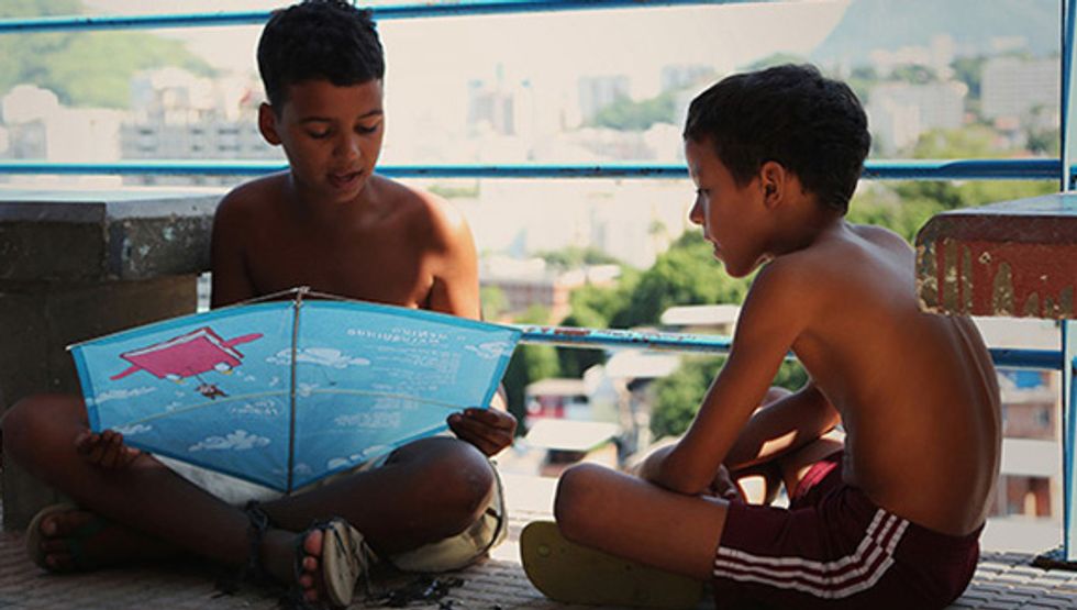 Kites Fall From the Sky in the Name of Literacy