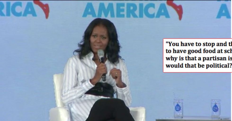 Michelle Obama Speaks Out After Trump’s Attack On School Lunch Program