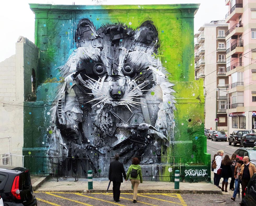 Lisbon’s Junk Gets a Second Life as Gorgeous 3D Animal Street Art