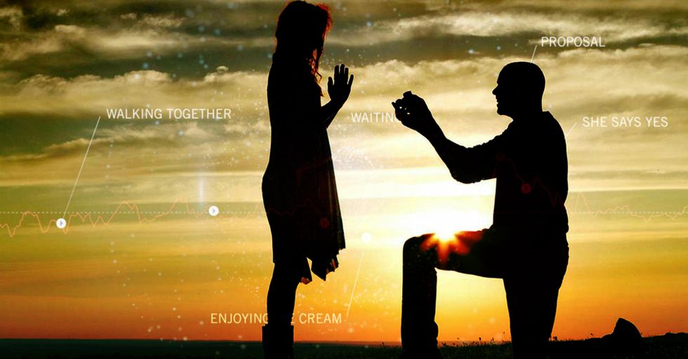 Witness a Marriage Proposal Measured in Heartbeats