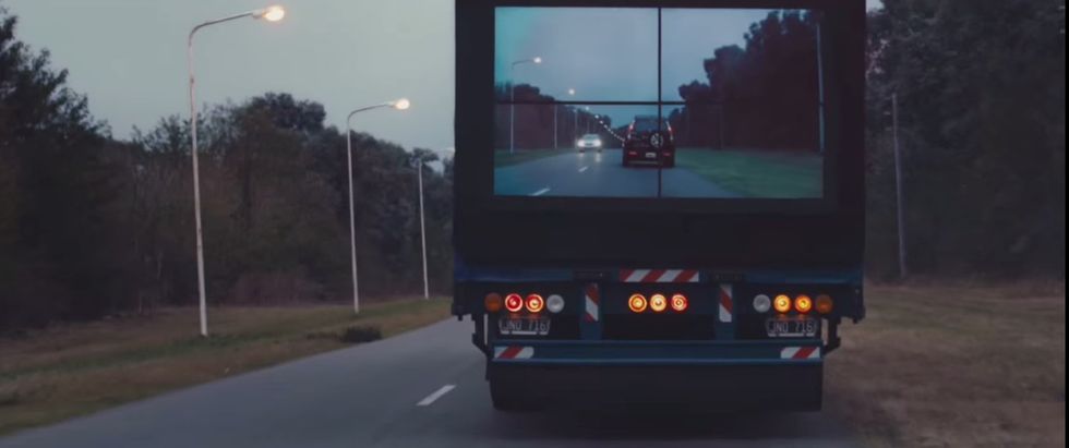 How TV Screens on Semi-Trucks Could Make the Roads a Safer Place