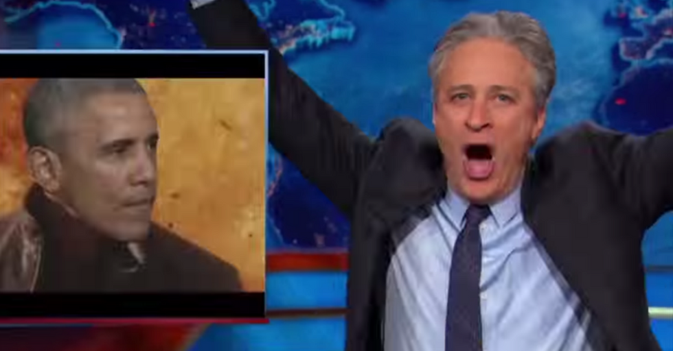 Relive Jon Stewart’s 20 Years on The Daily Show in 2 Minutes