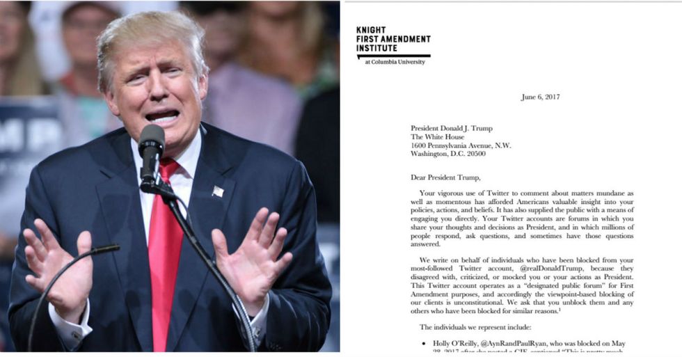 Lawyers Demand Trump Stop Blocking Critical Twitter Followers