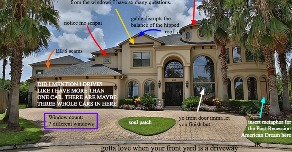 ‘McMansion Hell’ Reminds Us That Generic, Sprawling Houses Are Guilty Of More Than Bad Taste