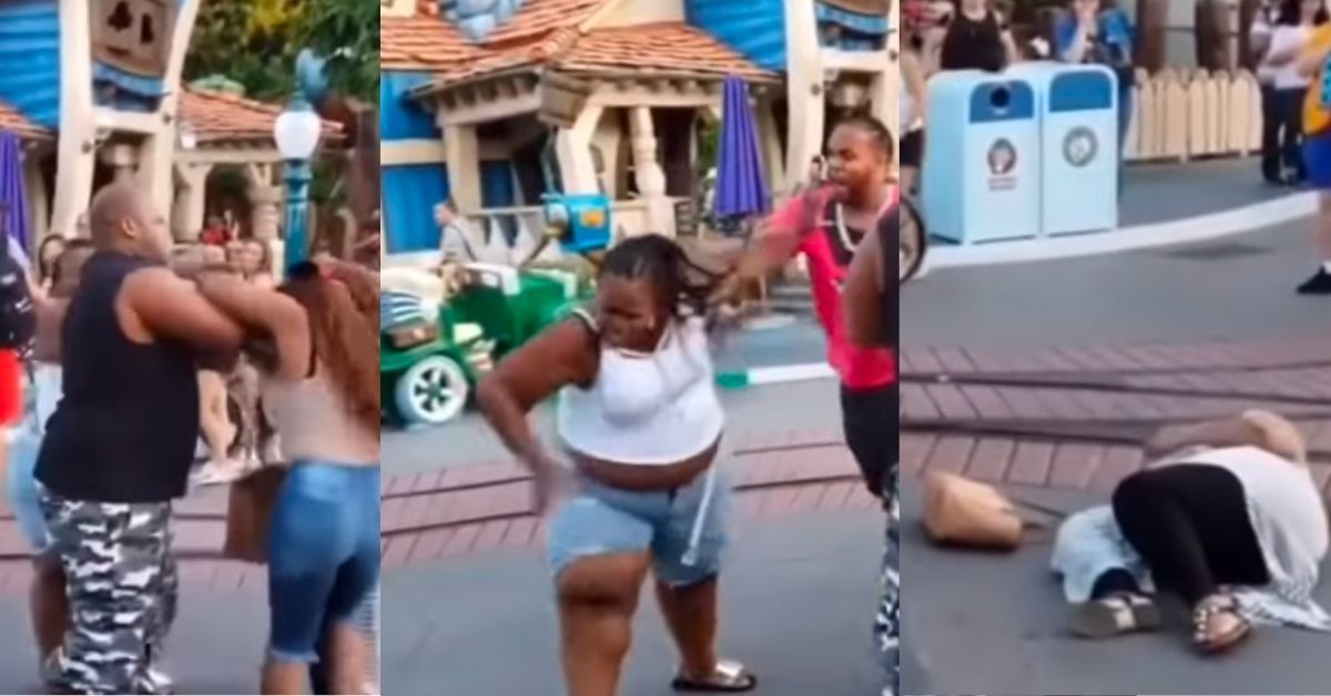 Police Investigate After Intense Video Of Brawl Breaking Out Between Family Members At Disneyland Goes Viral