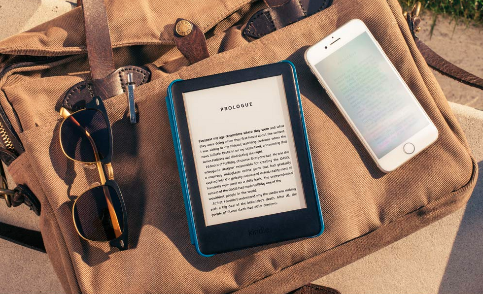 Photo of the Amazon Kindle ebook reader