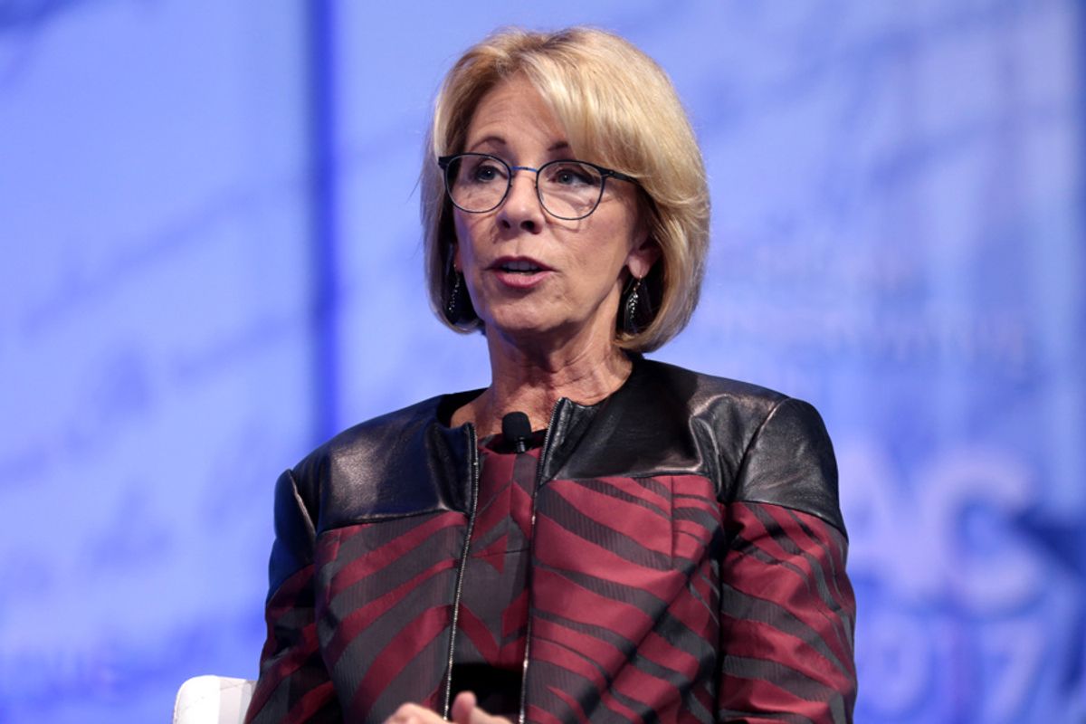 Betsy DeVos Tells Us What A Spiteful Dick She Is, In Her Own Words!