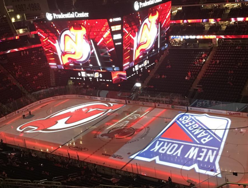 the devils vs the rangers