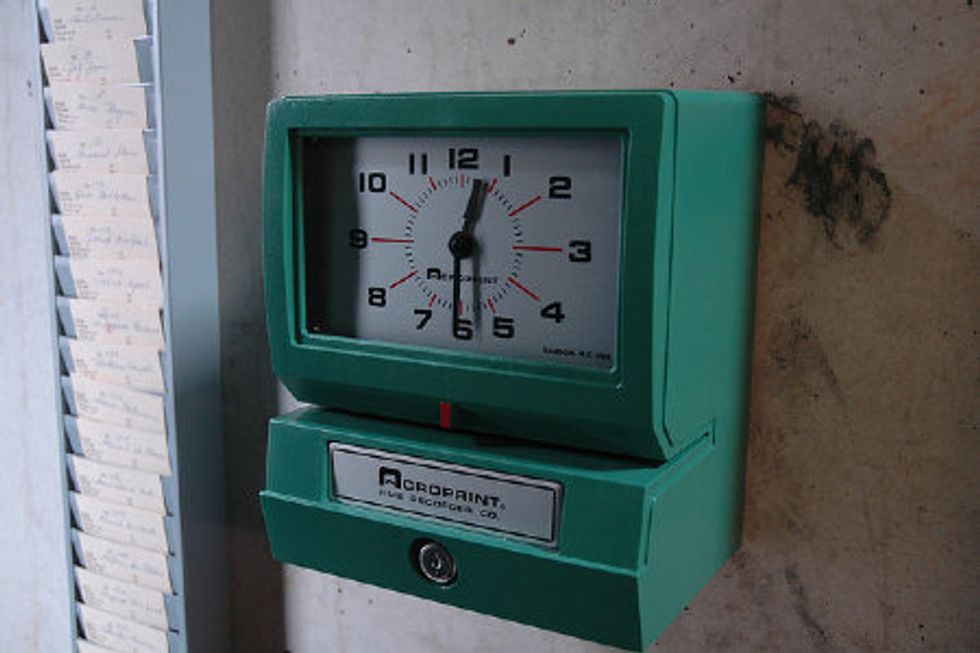 Punching The Clock Hours Worked Has Little To Do With Productivity Good Punching The Clock Hours Worked Has Little To Do With Productivity Good