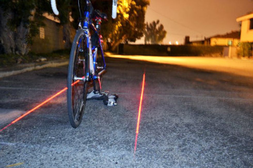 Light Bright This Bring Your Own Bike Lane May Just Save Some Lives GOOD