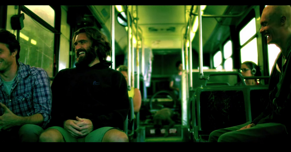 Three Fascinating Dudes on a Bus Stumble Upon the Solution to Humanity’s Problems