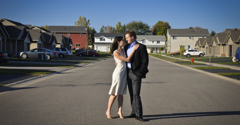 Why Do Happy People Make The Suburbs Look Even More Depressing?