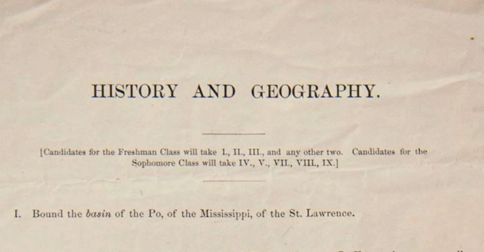 Can You Pass Harvard's 1869 Entrance Exam? (We Bet Not.)