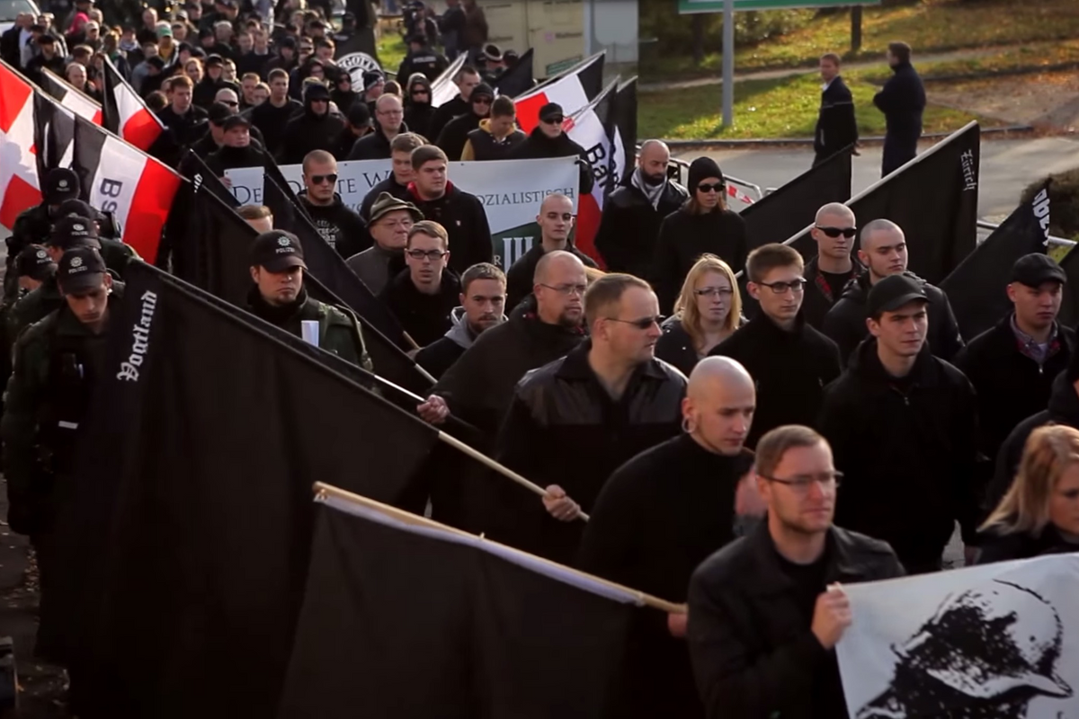 Germany, Nazis parade, Nazis charity, Wunsidel, fascism