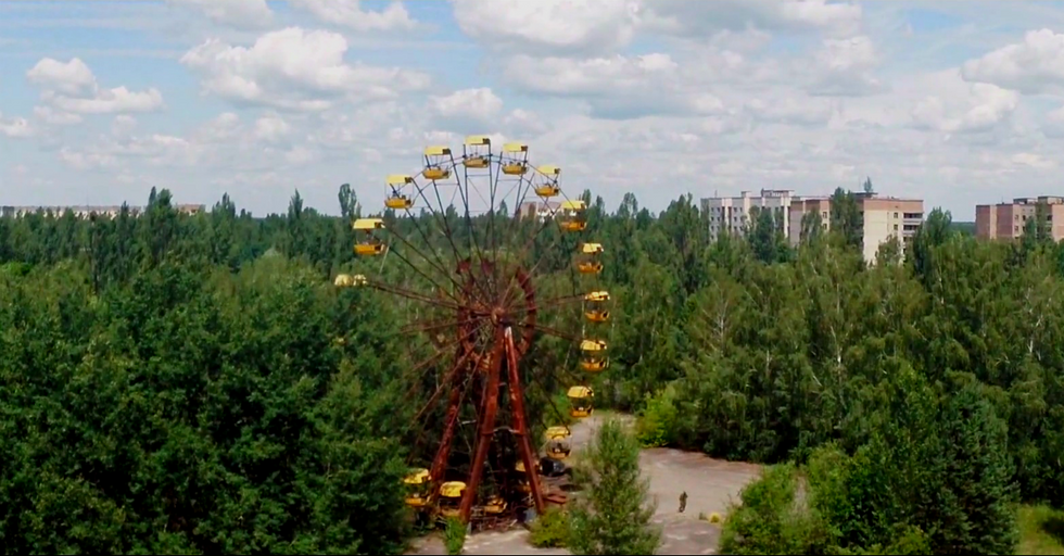 Drone Takes Creepy Bird’s-Eye View Footage of Present-Day Chernobyl