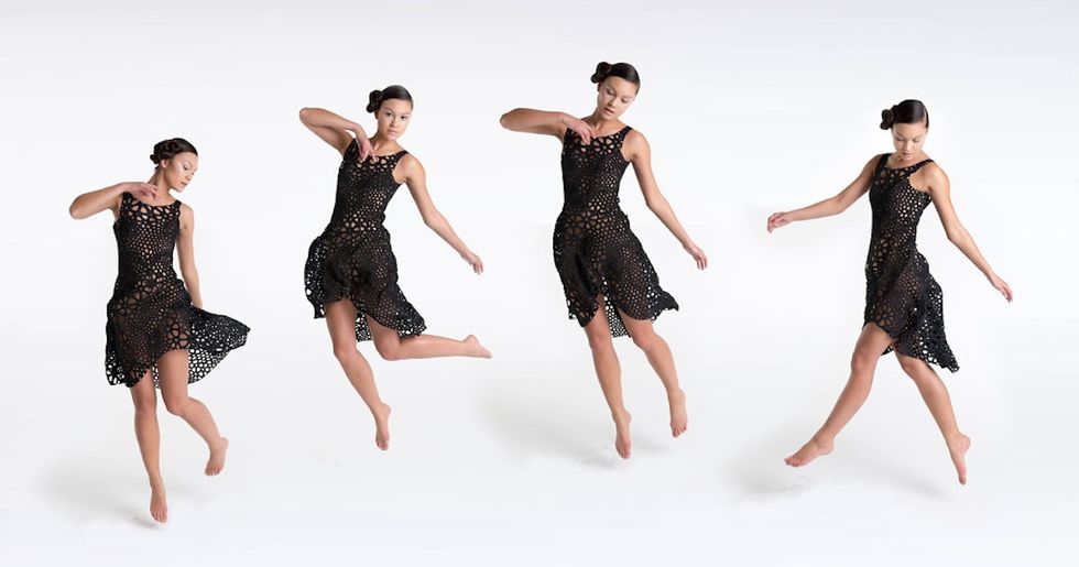 A MoMA-Worthy “4D Printed Dress” You Can Dance In