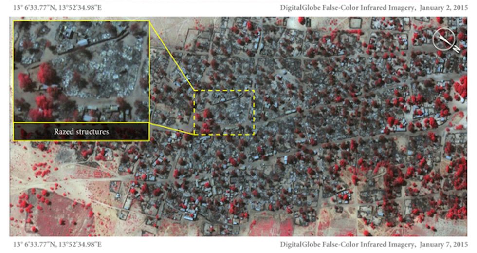 These Satellite Images Show How Boko Haram Nearly Wiped One Town Off the Map