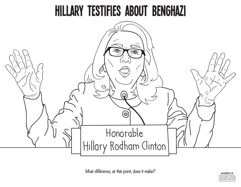 Anti-Hillary Clinton Coloring Book Published by Republican PAC