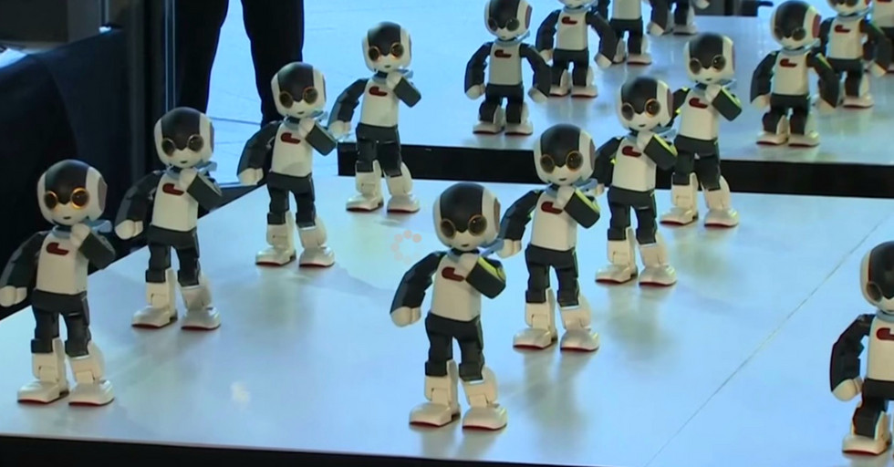 100 Little Robots Perform the Most Adorable Little Dance Number