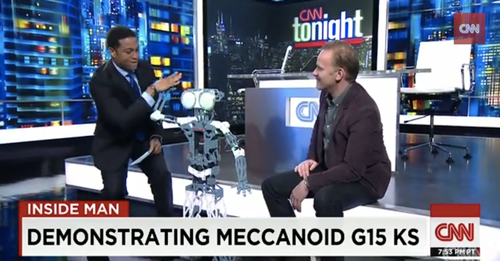 CNN’s Don Lemon Dances with New Robot BFF