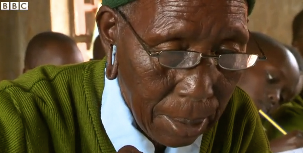 Kenyan Grandmother, 90-Year Old Badass, Is the Oldest Person to Attend Primary School