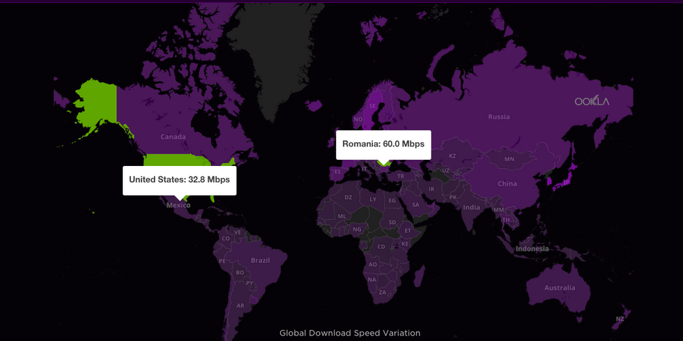 Looking for Speedy Internet? Bypass the U.S. for Romania