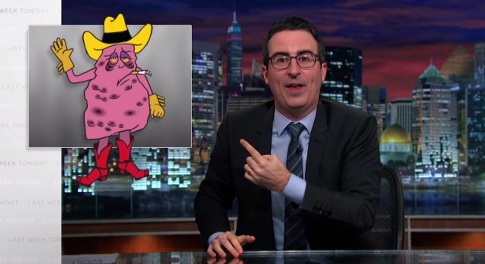 Can John Oliver Make “Jeff, The Diseased Lung In A Cowboy Hat” Big Tobacco’s New Mascot?