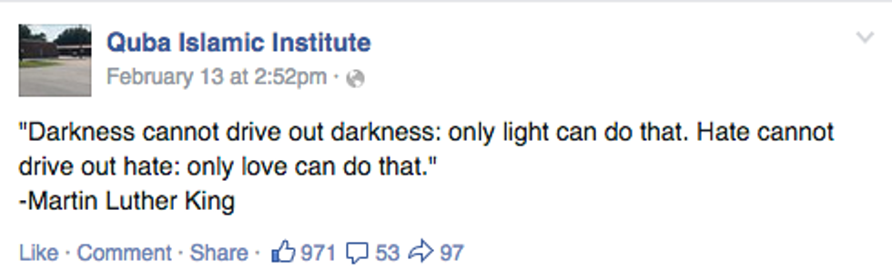 A Mosque That Was Burnt Down Responds to Hate With Love