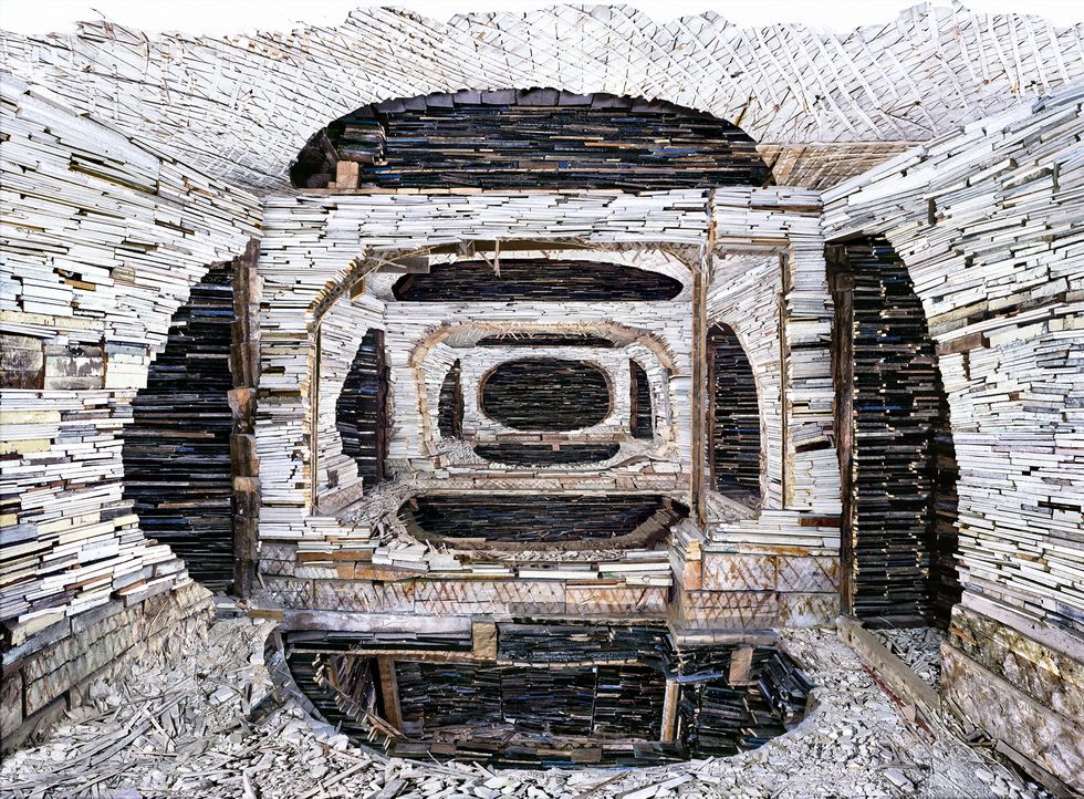 Sledgehammer-Wielding Artist Turns Abandoned Buildings Into Beautiful Sculptures