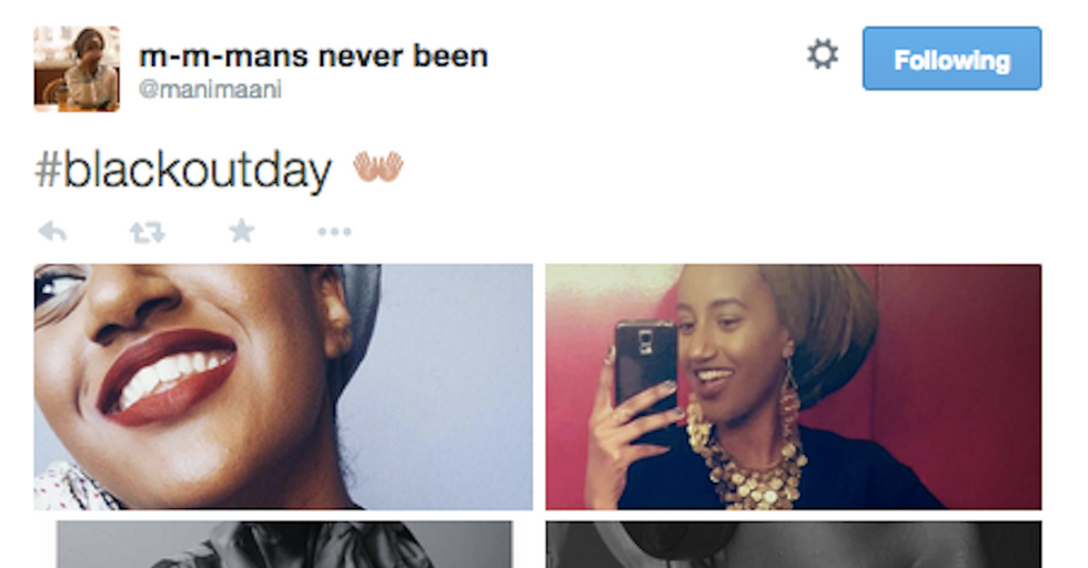 #BlackOutDay is a Celebration of Black Beauty