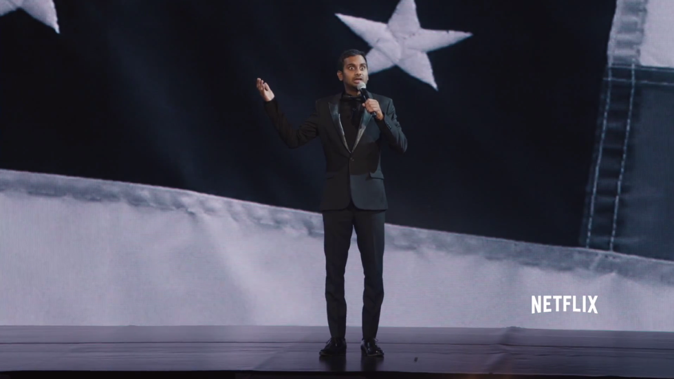 Aziz Ansari Thanks His Parents for Immigrating to the U.S. So He Could Spend Frivolously on Juice
