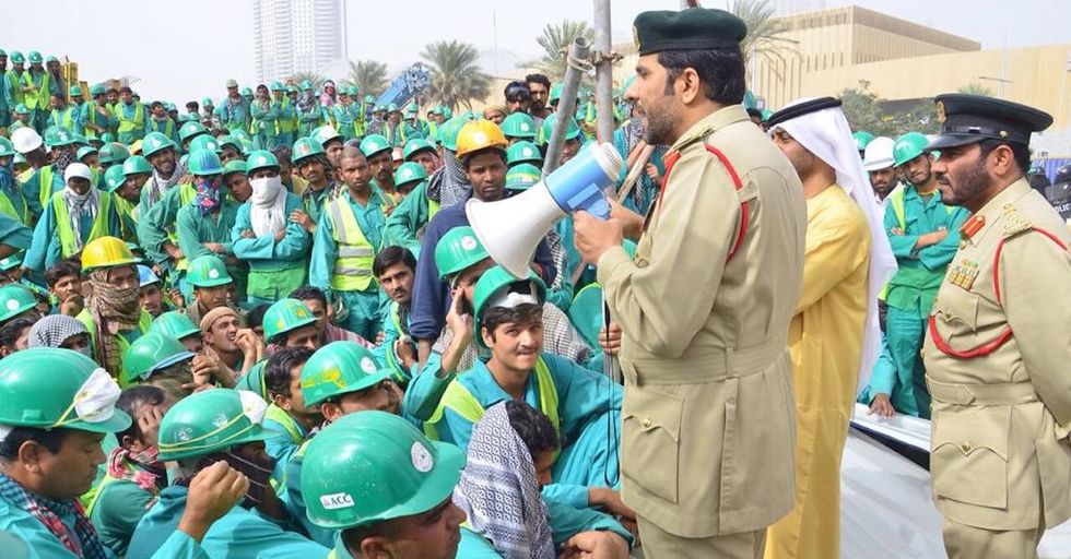 A Rare Workers’ Protest in Dubai Dispels Delusion of Opulent Utopia