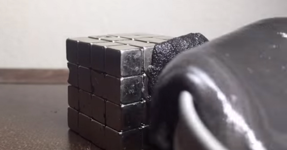 Time Lapse of Magnetic Putty Melting is Oddly Mesmetizing