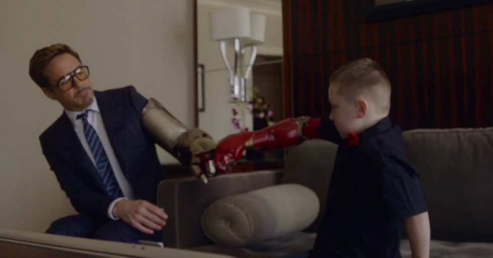 Robert Downey Jr. Helps Turn Boy with Disability Into Real-Life Iron Man