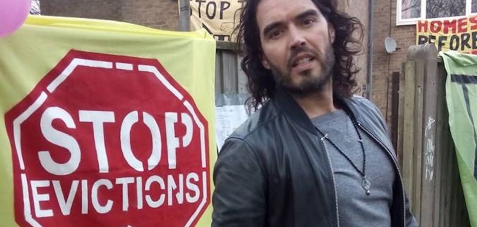 Russell Brand Organizes “Sleepover Protest” to Stop Home Evictions